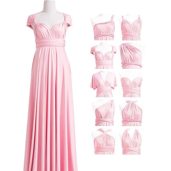 Buy Blush Pink Multiway Convertible Infinity Dress 72Styles