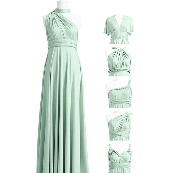 Buy Sage Green Multiway Convertible Infinity Dress 72Styles